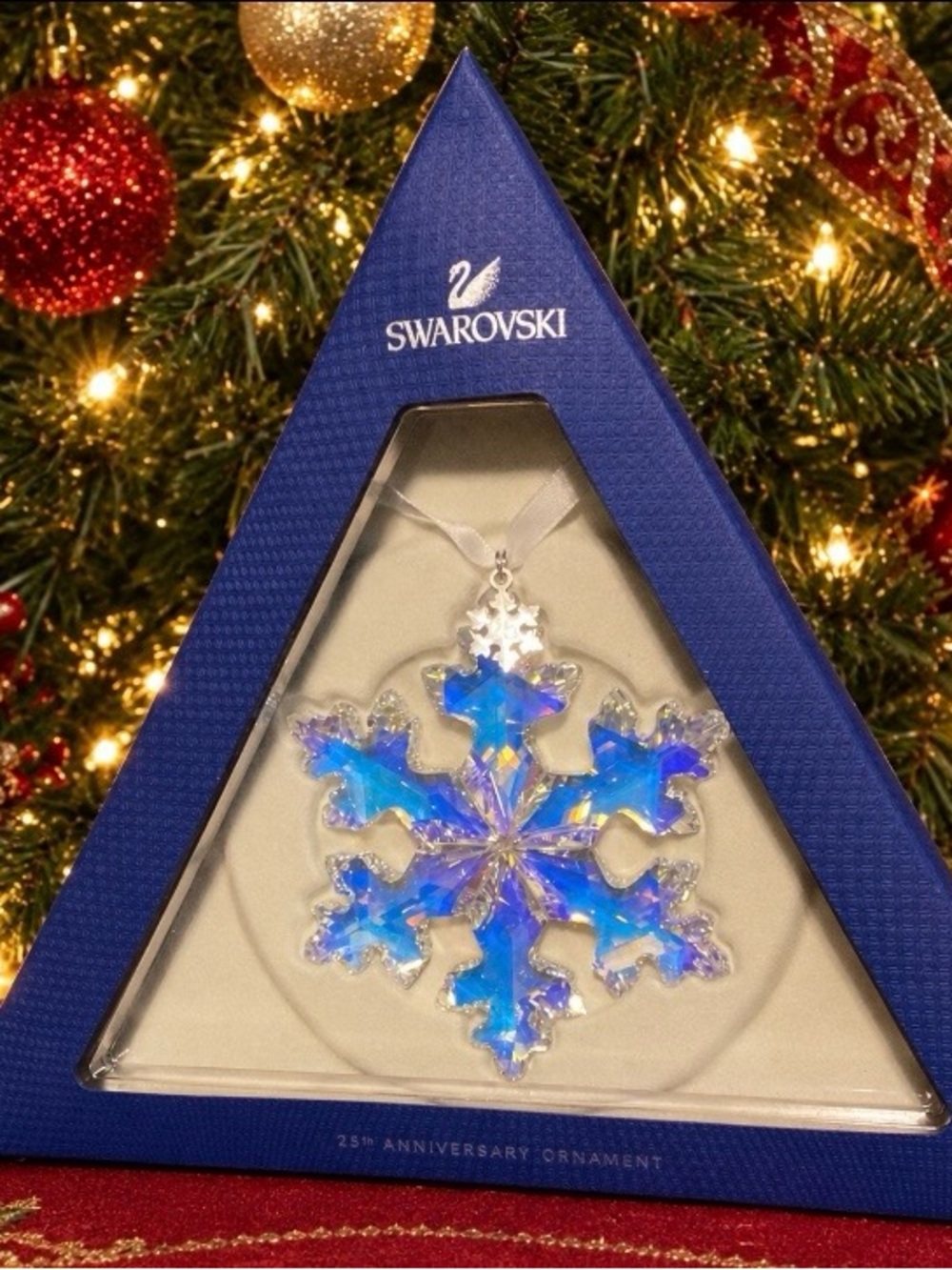 Swarovski 25th Anniversary Crystal Ornament Retired